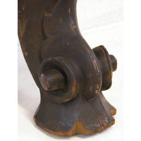 #11894 Salvaged Antique Carved Wood Piano Leg image 4
