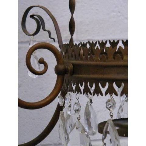 #12448 Antique Brass 6-Arm Chandelier image 5