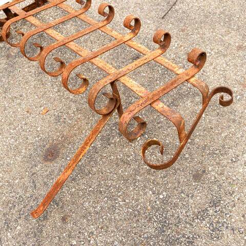 #12806 Antique Wrought Iron Window Guard image 3