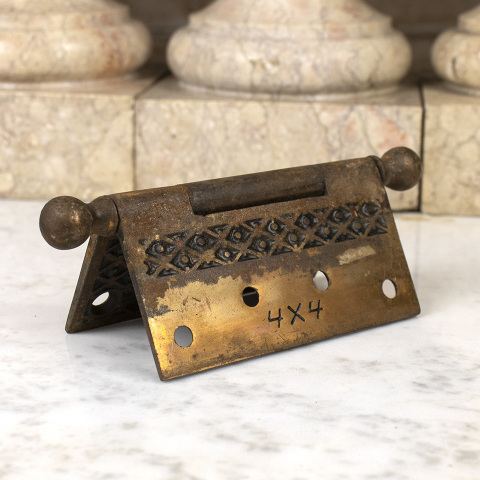 #14575 Antique Ball Finial Door Hinge image 2