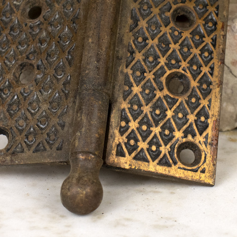 #14575 Antique Ball Finial Door Hinge image 5