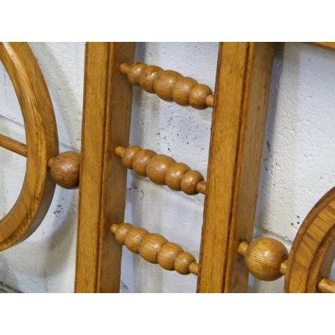 #14983 Antique Victorian Oak Stick & Ball Panel image 4