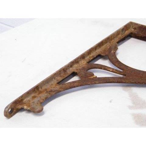 #15124 Antique Cast Iron Marble Top Sink Brackets image 4