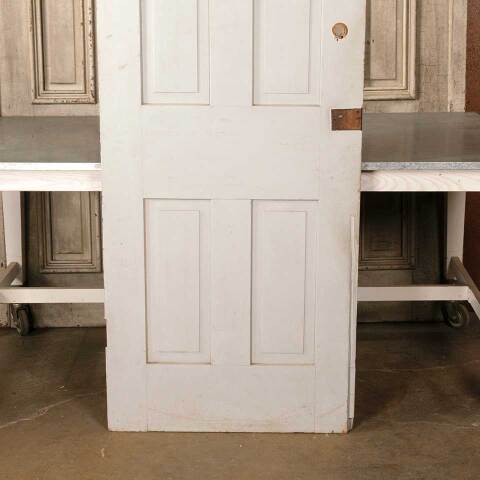 #15921 30x79 Salvaged Antique 4 Panel Interior Door image 7