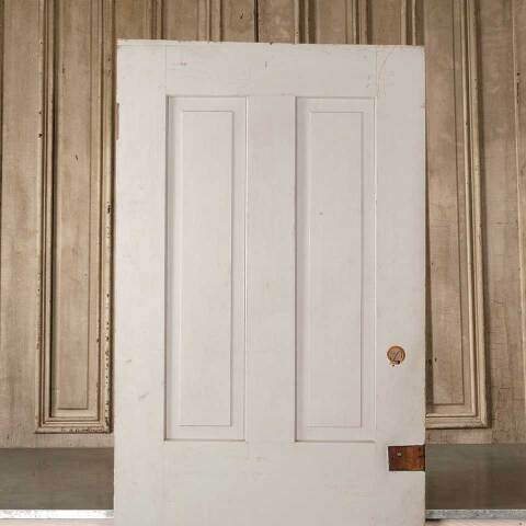 #15921 30x79 Salvaged Antique 4 Panel Interior Door image 6