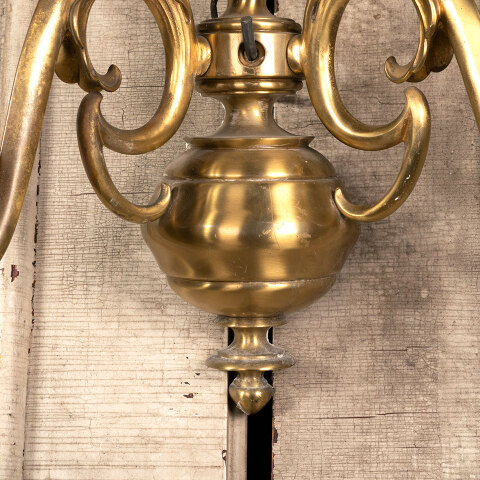 #17395 Antique Brass Wall Sconce Light Fixture image 3