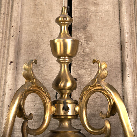 #17395 Antique Brass Wall Sconce Light Fixture image 2