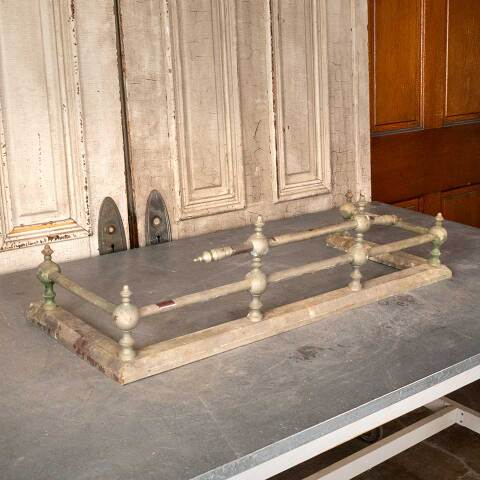 #17700 Salvaged Antique Brass Fireplace Fender image 2