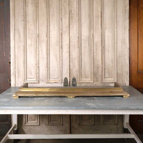 #18470 55x15 Antique Arts & Crafts Fireplace Fender image 2