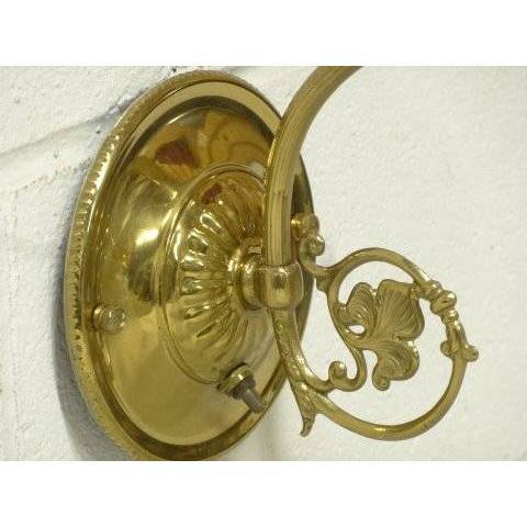 #18515 Brass Sconce & Glass Shade image 2