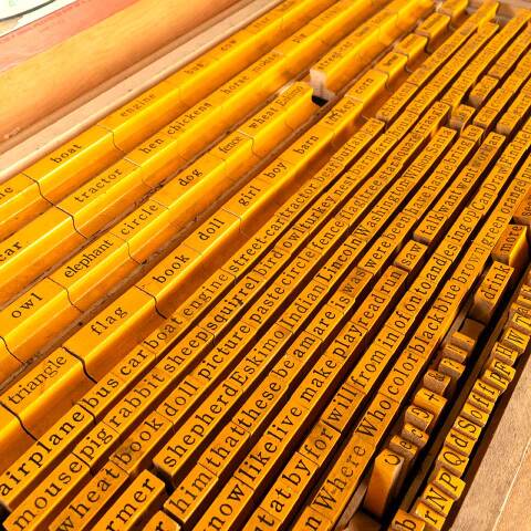 #18830 Vintage Classroom Printing Stamp Kit image 3