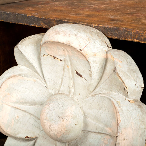 #19339 Salvaged Carved Wood Floral Rosette image 3