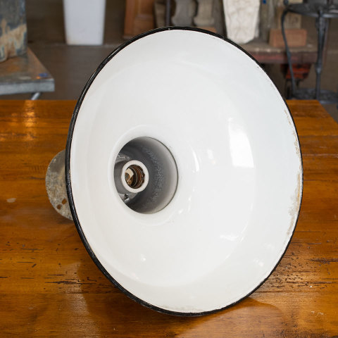 #19448 Porcelain Enameled Industrial Light Fixture image 5