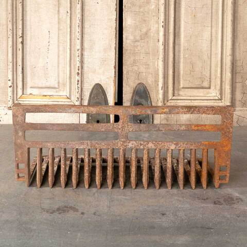 #19543 Antique Cast Iron Fireplace Coal Basket image 2