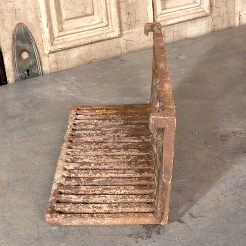 #19543 Antique Cast Iron Fireplace Coal Basket image 3