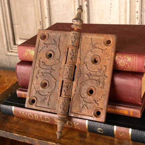 #22528 5" Antique Cast Iron Door Hinge Hardware image 6