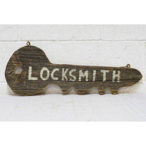 #23685 Wood Key Locksmith Sign image 2