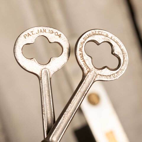 #23735 Russwin Door Mortise Lock Hardware & Keys image 7