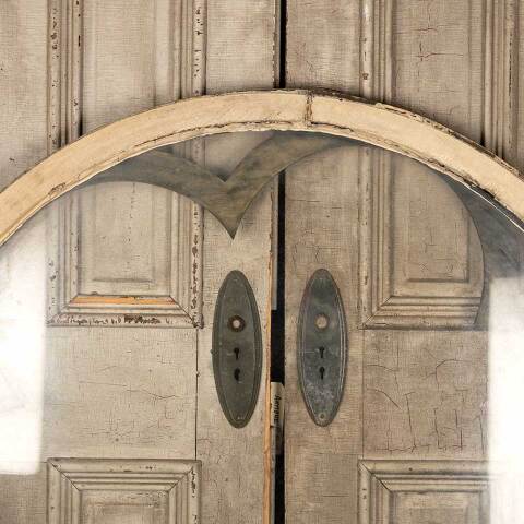 #23980 Antique Large Round Gothic Rosette Window image 6