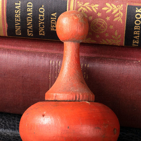 #24039 Salvaged Turned Wood Finial image 3