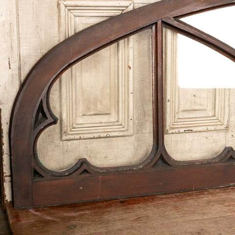 #24217 Salvaged Antique Oak Gothic Church Window image 3