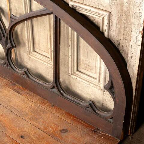 #24217 Salvaged Antique Oak Gothic Church Window image 4