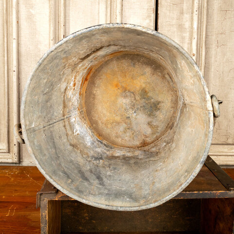 #24255 Old Galvanized Metal Pail with Handle image 6