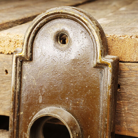 #25483 Antique Salvaged Doorknob Backplate image 2