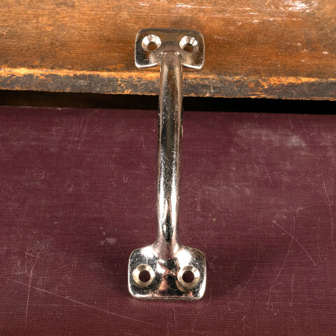 #25692 Vintage Chrome Sash Lift / Drawer Handle image 3