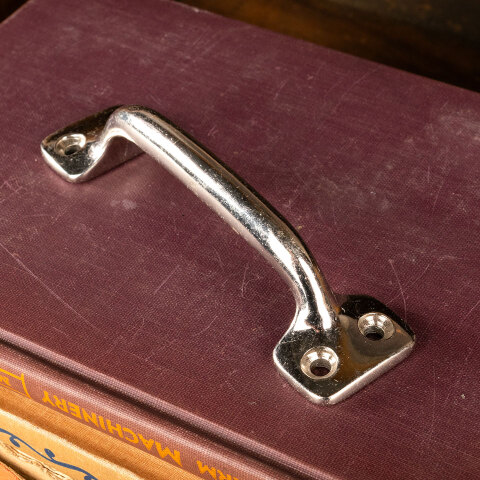 #25692 Vintage Chrome Sash Lift / Drawer Handle image 5