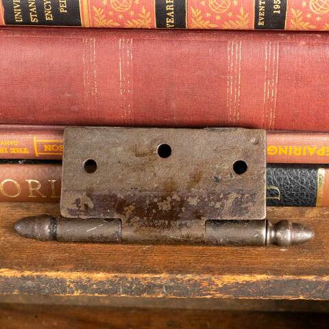 #25900 3 1/2" Antique Iron Acorn Finial Door Hinge image 7