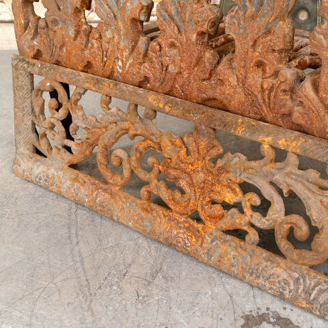 #26401 Antique Fireplace Log Holder & Ember Screen image 3