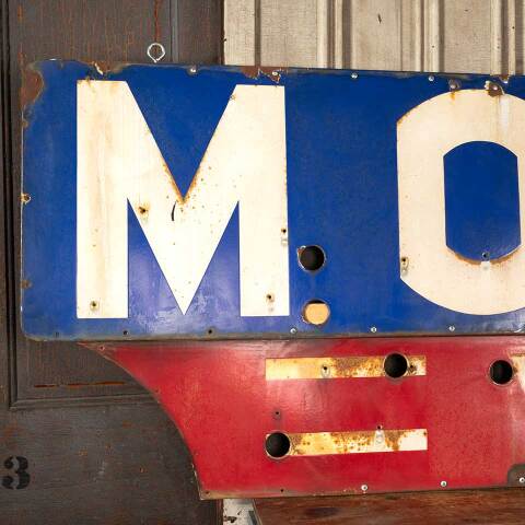 #26571 Antique Metal MOTEL VACANCY Sign image 3