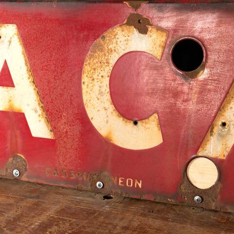 #26571 Antique Metal MOTEL VACANCY Sign image 5