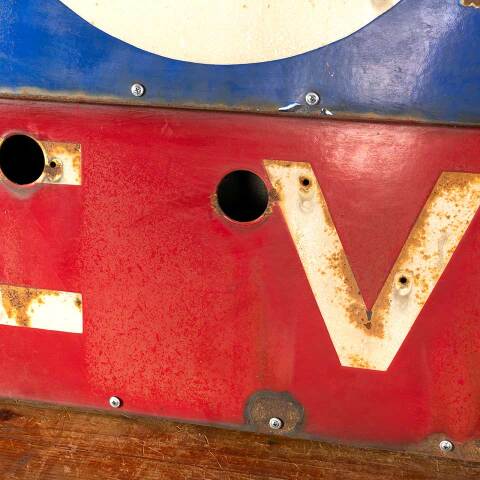 #26571 Antique Metal MOTEL VACANCY Sign image 6