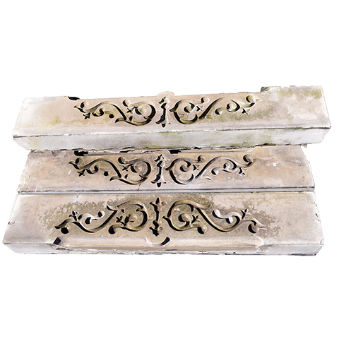 #26795 Antique Carved Sandstone Window Lintel image 3