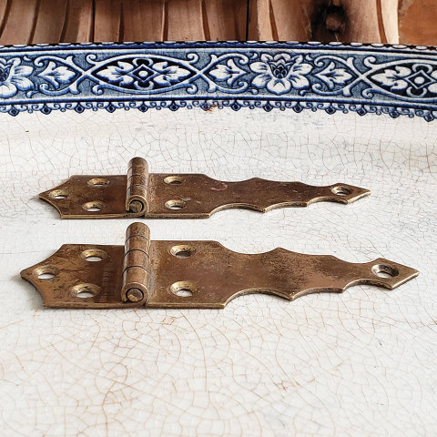 #27428 Brass Cabinet Hinges image 2