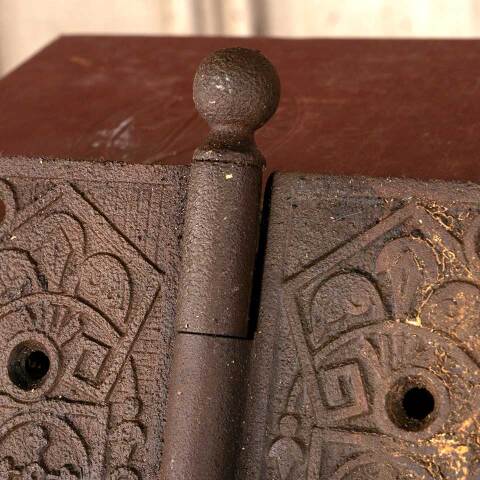 #27455 5" Antique Cast Iron Door Hinge Hardware image 5