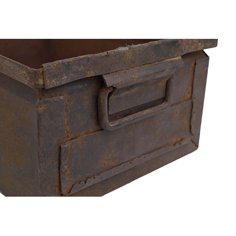 #27638 Vintage Industrial Metal Container image 2