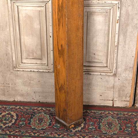 #27778 Salvaged Antique Oak Staircase Newel Post image 3