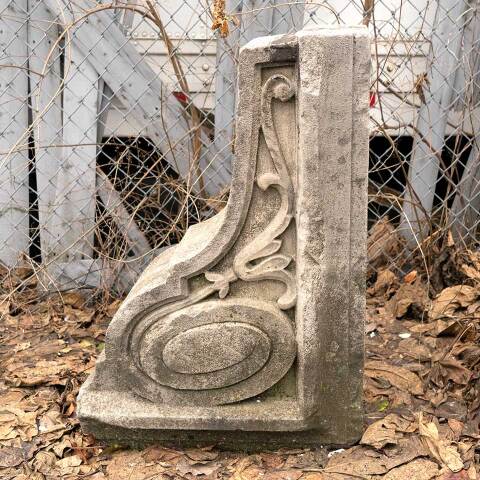 #2782 Salvaged Carved Stone Building Ornament image 4