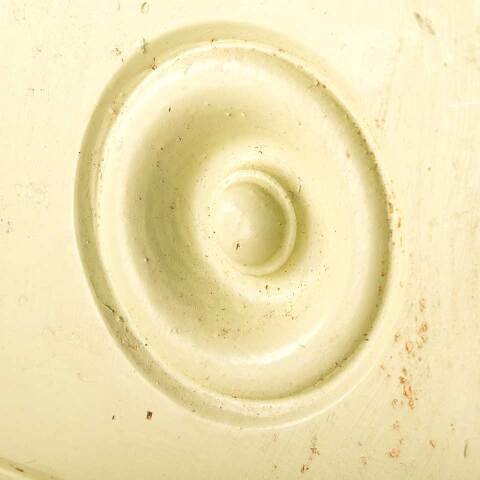 #27856 Antique Painted Wood Rosette Trim Block image 4