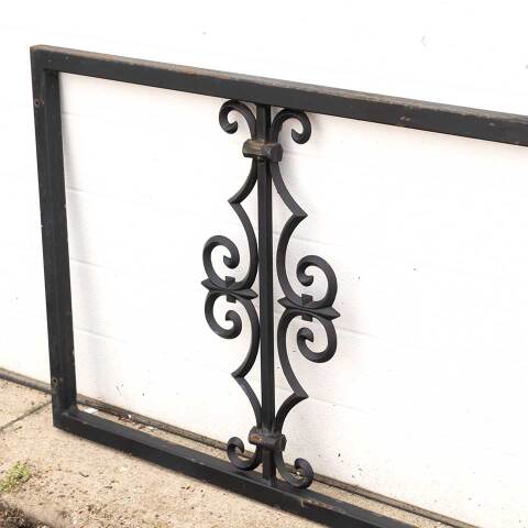 #28056 Salvaged Ornate Vintage Metal Railing Section image 3