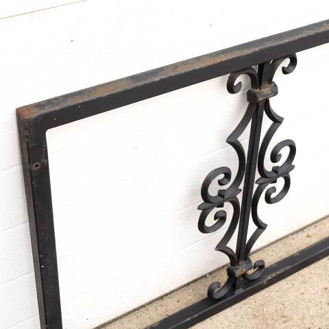 #28056 Salvaged Ornate Vintage Metal Railing Section image 5