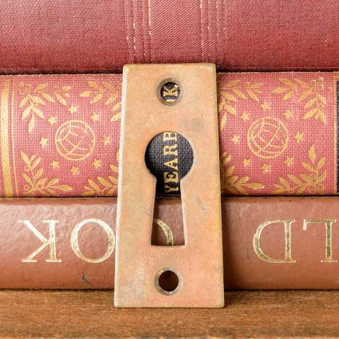 #28308 Antique Brass Door Keyhole Escutcheon image 4