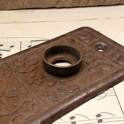 #28430 Antique Lockwood Doorknob Backplate image 3