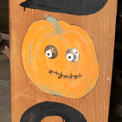 #30154 Handmade Halloween BOO Sign image 3