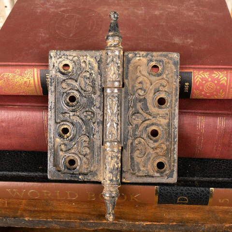 #30598 4" Antique Steeple Finial Door Hinge image 2