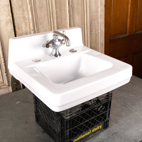 #30817 Vintage Crane Wall Mount Bathroom Sink image 5