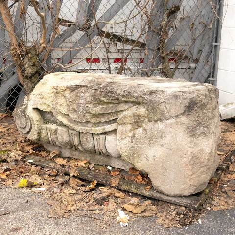 #3104 Salvaged Carved Stone Architectural Ornament image 8